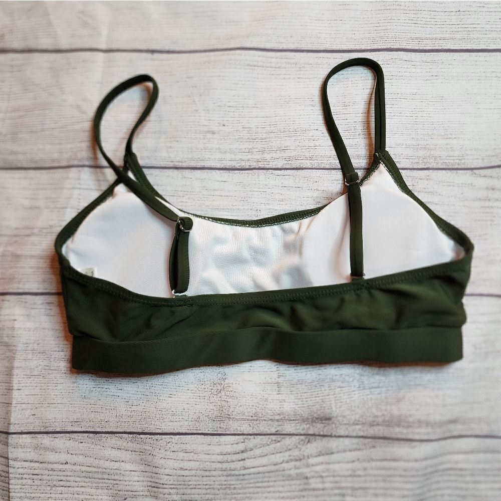 Womens green bikini top size small. - Picture 2 of 2